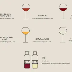 Conseils pour le temps de garde vin rouge et autres vins. Le vin rouge se conserve environ 4 jours au frais avec un bouchon.