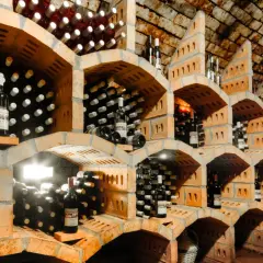 Une cave à vin impressionnante, remplie de bouteilles. Comment choisir la meilleure ?