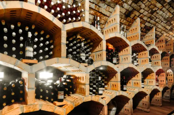 Une cave à vin impressionnante, remplie de bouteilles. Comment choisir la meilleure ?